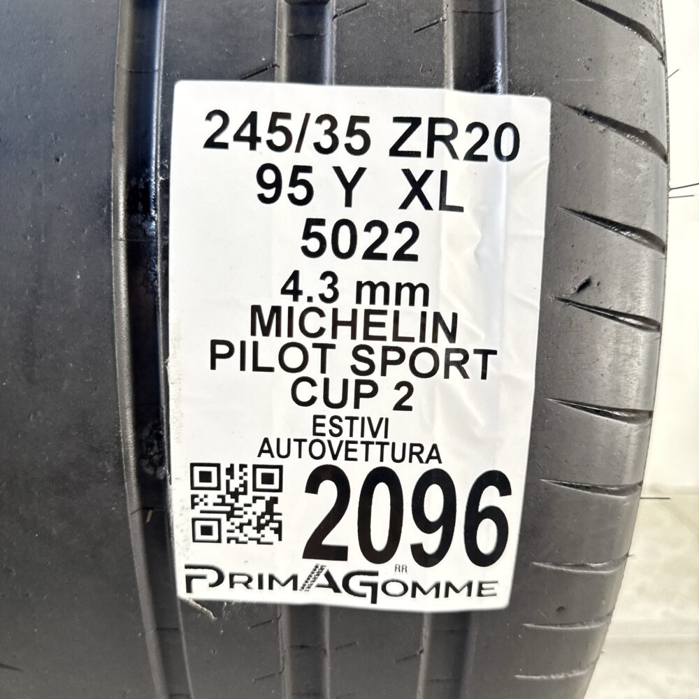 Pneumatico Usato 245 35 ZR20 XL 95Y Michelin Pilot Sport Cup 2 Estivo | Gomme Usate | PrimaGomme.it Pneumatico usato 245 35 ZR20 Michelin Pilot Sport Cup 2 - foto 6