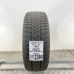 Gomma Usata 205 50 R17 XL 93H Pirelli Sottozero 3 Invernale