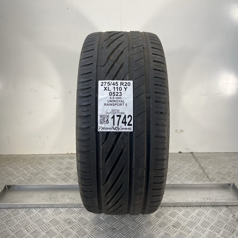 Pneumatico Usato 275 45 R20 XL 110Y UNIROYAL Rainsport 5 Estivo | Gomme Usate | PrimaGomme.it Pneumatico usato 275 45 R20 UNIROYAL Rainsport 5 - foto 7