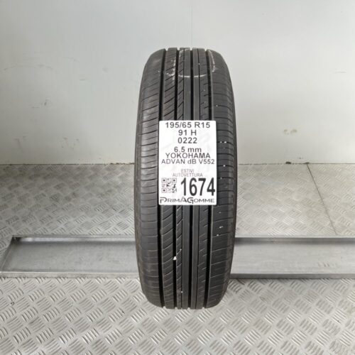 Pneumatico Usato 195 65 R15 91H Yokohama Advan dB V552 93% Estivo