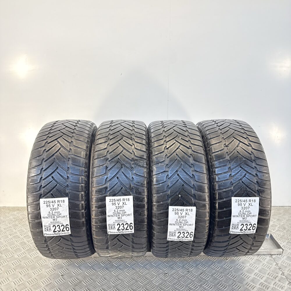 Gomme Usate 225 45 R18 XL 95V Dunlop Winter Sport M3 89% Invernali | Gomme Usate | PrimaGomme.it Gomme usate 225 45 R18 Dunlop Winter Sport M3 - foto 14