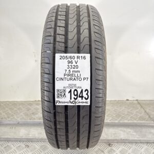 Pneumatico Usato 205 60 R16 96V Pirelli Cinturato P7 100% Estivo