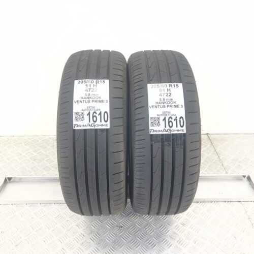 Pneumatici Usati 205 60 R15 91H Hankook Ventus Prime 3 82% Estive