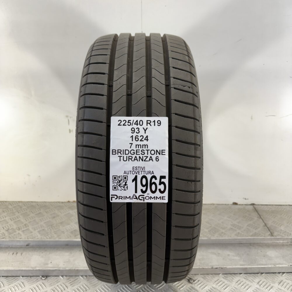 Pneumatico Usato 225 40 R19 93Y Bridgestone Turanza 6 100% Estivo | Gomme Usate | PrimaGomme.it Pneumatico usato 225 40 R19 Bridgestone Turanza 6 - foto 9