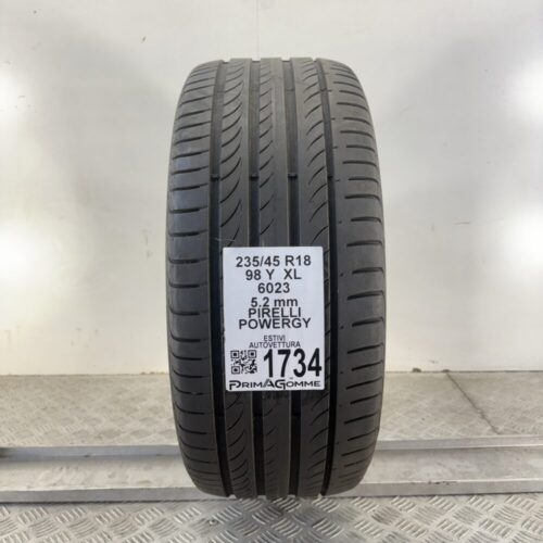 Pneumatico Usato 235 45 R18 XL 98Y Pirelli Powergy 74% Estivo