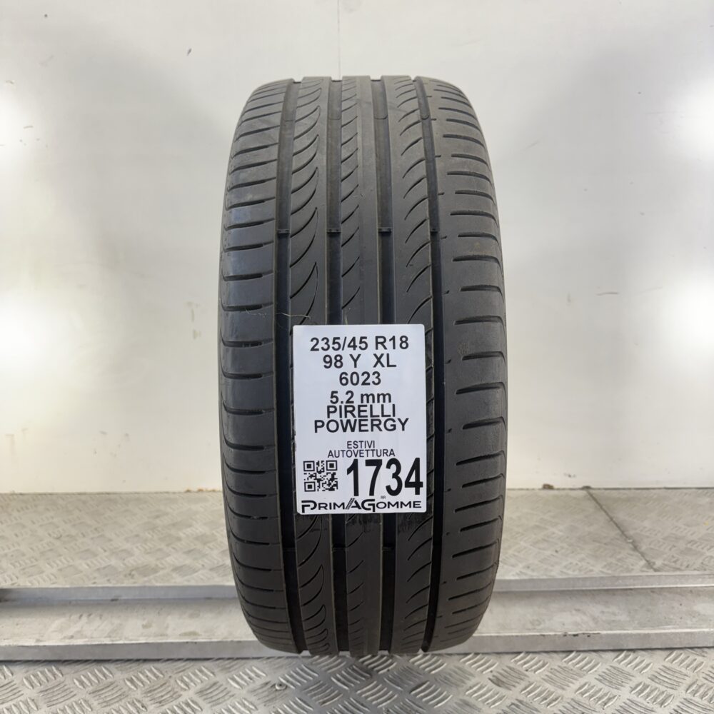 Pneumatico Usato 235 45 R18 XL 98Y Pirelli Powergy 74% Estivo | Gomme Usate | PrimaGomme.it Pneumatico usato 235 45 R18 Pirelli Powergy - foto 2