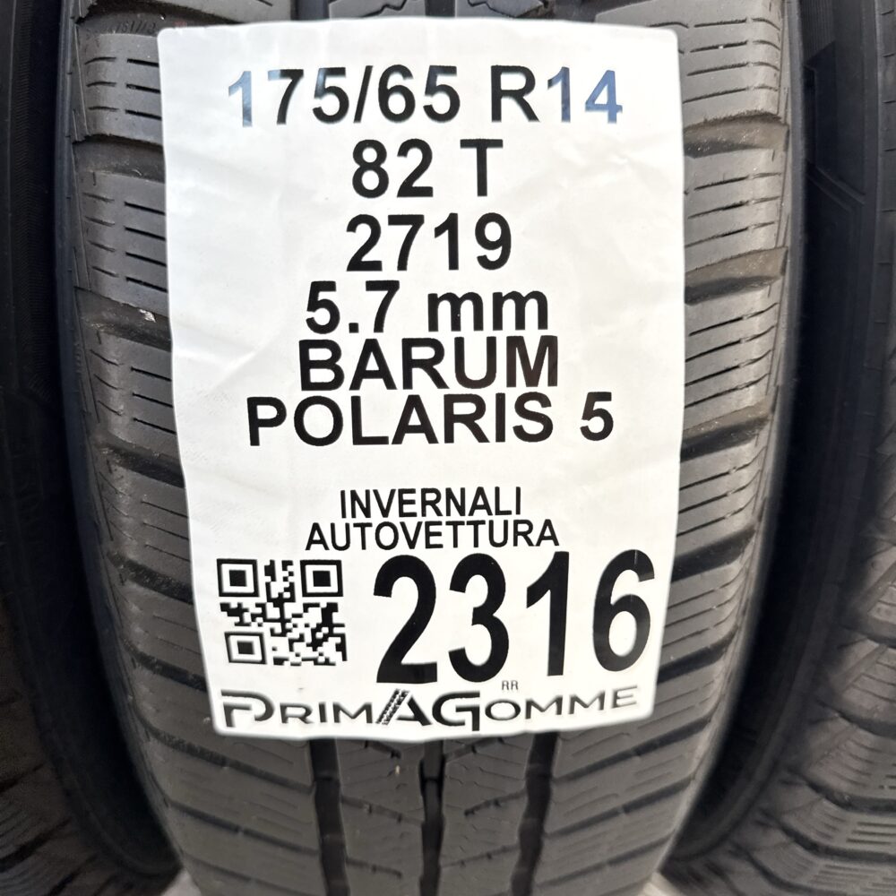 Gomme Usate 175 65 R14 82T BARUM Polaris 5 81% Invernali | Gomme Usate | PrimaGomme.it Gomme usate 175 65 R14 BARUM Polaris 5 - foto 11