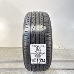 Pneumatico Usato 195 50 R15 82V Bridgestone Turanza ER300 100% Estivo