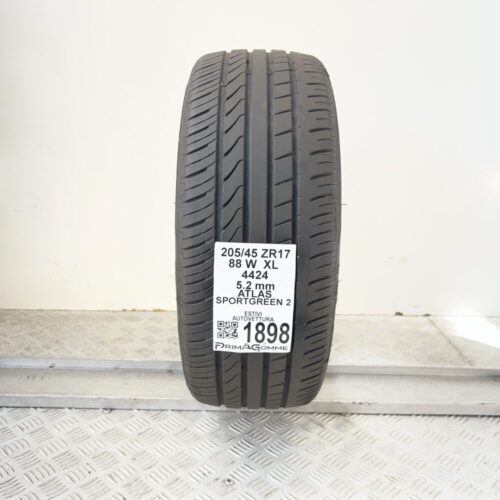 Pneumatico Usato 205 45 ZR17 XL 88W Atlas Sportgreen 2 74% Estivo