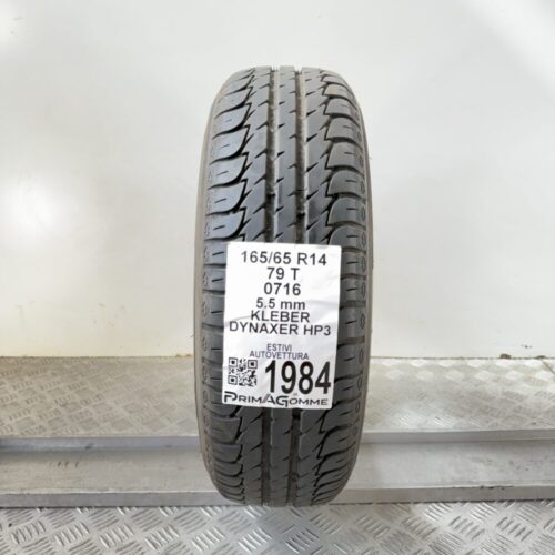 Pneumatico Usato 165 65 R14 79T Kleber Dynaxer HP3 79% Estivo