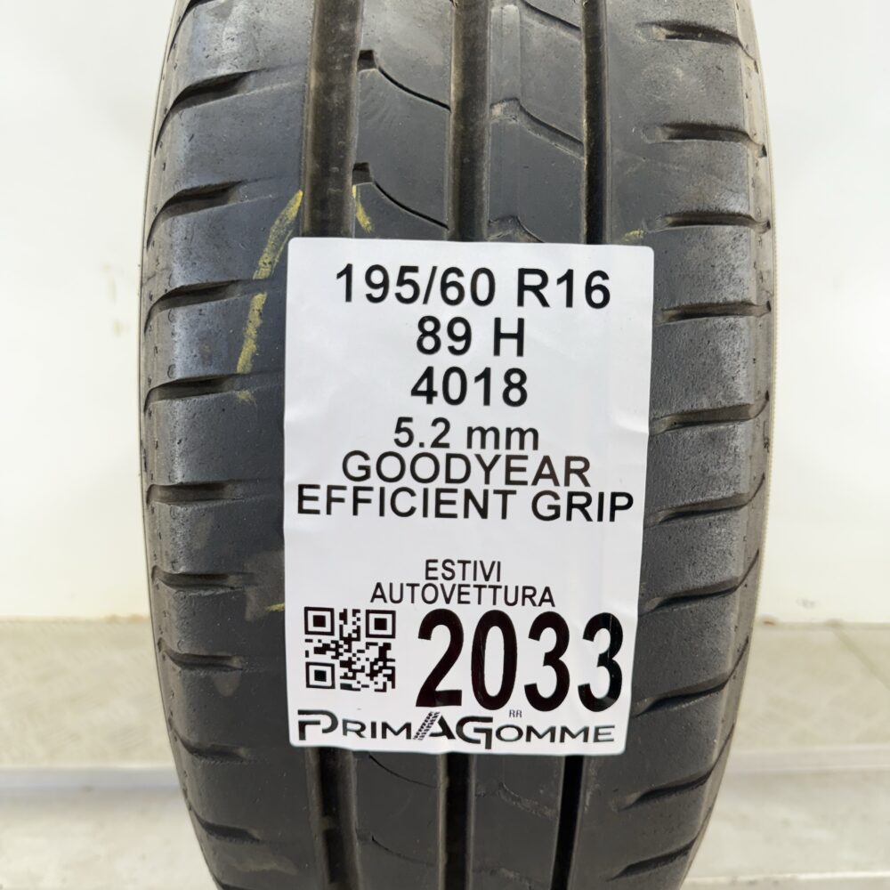 Pneumatico Usato 195 60 R16 89H Goodyear Efficient Grip 74% Estivo | Gomme Usate | PrimaGomme.it Pneumatico usato 195 60 R16 Goodyear Efficient Grip - foto 6