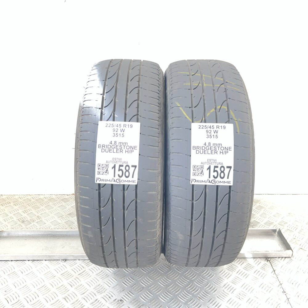 Gomme Usate 225 45 R19 92W Bridgestone Dueler H/P 68% Estive | Gomme Usate | PrimaGomme.it Gomme Usate 225 45 R19 92W Bridgestone Dueler H/P 68% Estive