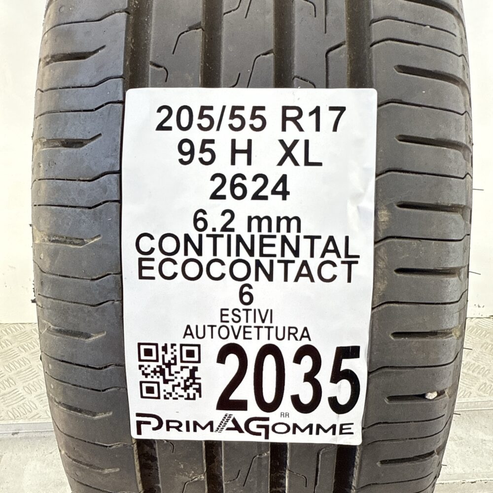 Pneumatico Usato 205 55 R17 XL 95H Continental EcoContact 6 89% Estivo | Gomme Usate | PrimaGomme.it Pneumatico usato 205 55 R17 Continental EcoContact 6 - foto 6
