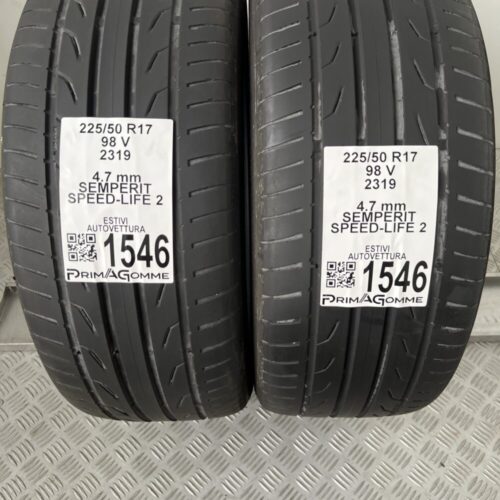 Gomme Usate 225 50 R17 98V Semperit Speed-Life 2 67% Estive