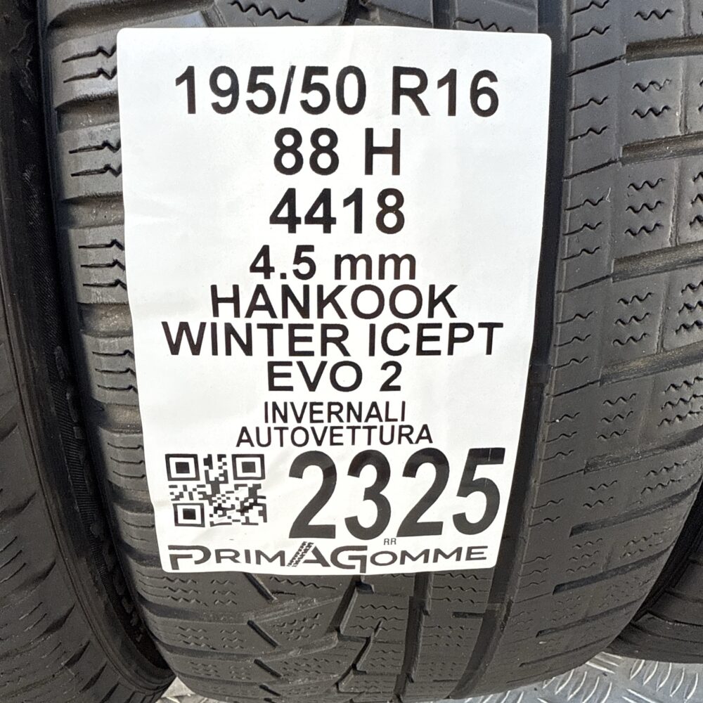 Gomme Usate 195 50 R16 88H Hankook Winter Icept Evo 2 Invernali | Gomme Usate | PrimaGomme.it Gomme usate 195 50 R16 Hankook Winter Icept Evo 2 - foto 12