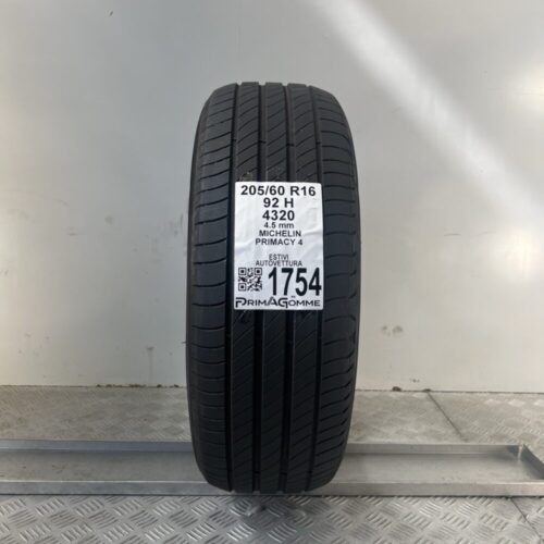 Pneumatico Usato 205 60 R16 92H Michelin Primacy 4 Estivo