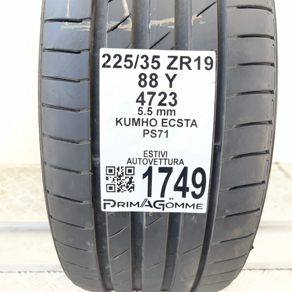 Pneumatico Usato 225 35 ZR19 88Y Kumho Ecsta PS71 79% Estivo | Gomme Usate | PrimaGomme.it Pneumatico usato 225 35 ZR19 Kumho Ecsta PS71 - foto 6