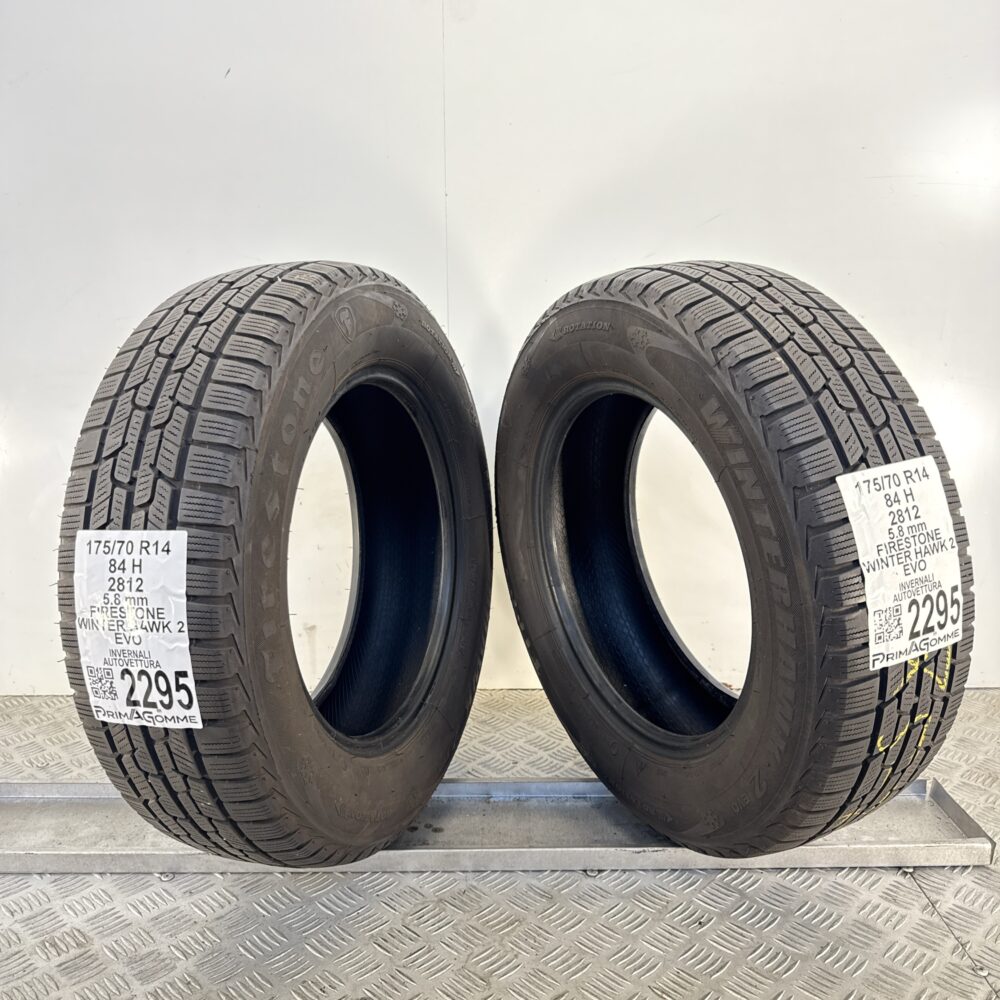 Gomme Usate 175 70 R14 84H Firestone Winter Hawk 2 EVO 73% Invernali | Gomme Usate | PrimaGomme.it Gomme usate 175 70 R14 Firestone Winter Hawk 2 EVO - foto 5