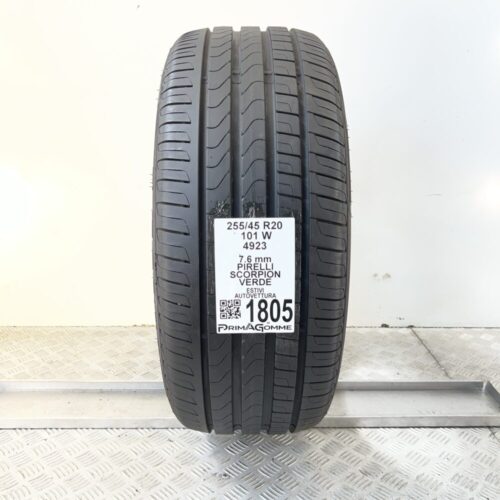 Pneumatico Usato 255 45 R20 101W PIRELLI Scorpion Verde 100% Estivo
