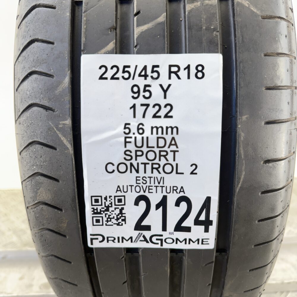Pneumatico Usato 225 45 R18 95Y Fulda Sport Control 2 80% Estivo | Gomme Usate | PrimaGomme.it Pneumatico usato 225 45 R18 Fulda Sport Control 2 - foto 6