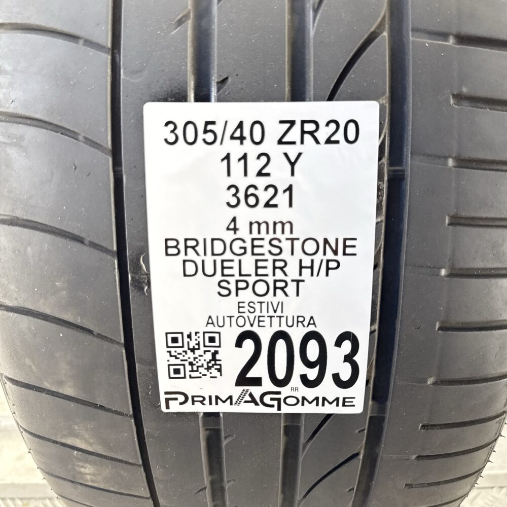Pneumatico Usato 305 40 ZR20 112Y Bridgestone Dueler H/P Sport Estivo | Gomme Usate | PrimaGomme.it Pneumatico usato 305 40 ZR20 Bridgestone Dueler H/P Sport - foto 6