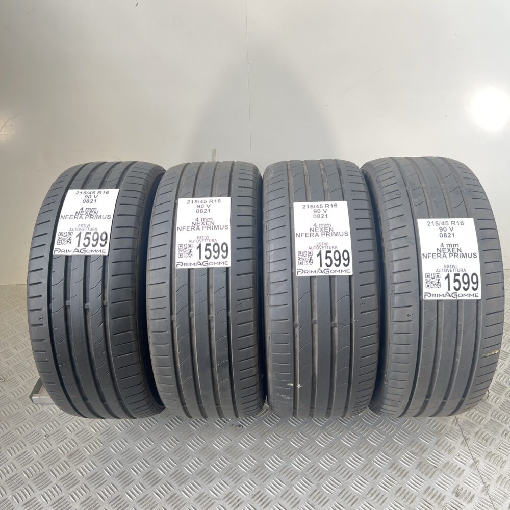 Gomme Usate 215 45 R16 90V Nexen NFERA PRIMUS Estive | Gomme Usate | PrimaGomme.it Gomme Usate 215 45 R16 90V Nexen NFERA PRIMUS Estive