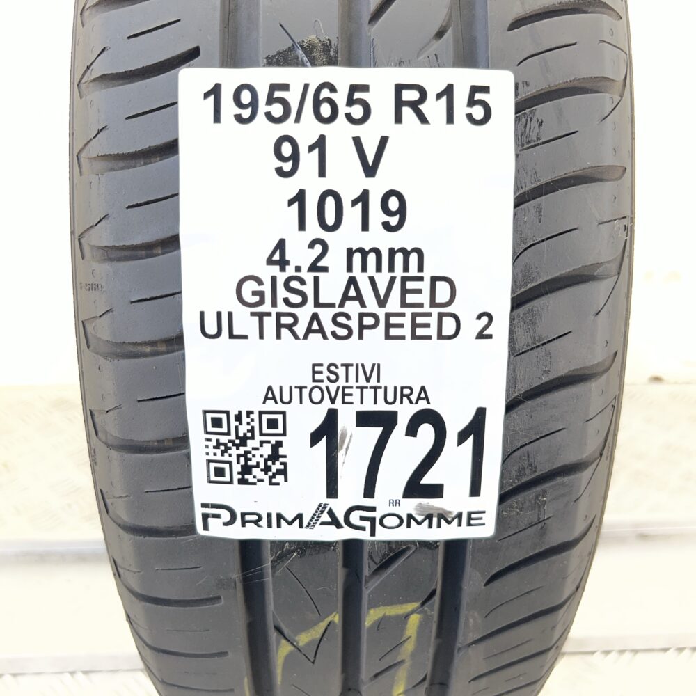 Pneumatico Usato 195 65 R15 91V Gislaved Ultraspeed 2 Estivo | Gomme Usate | PrimaGomme.it Pneumatico usato 195 65 R15 Gislaved Ultraspeed 2 - foto 7