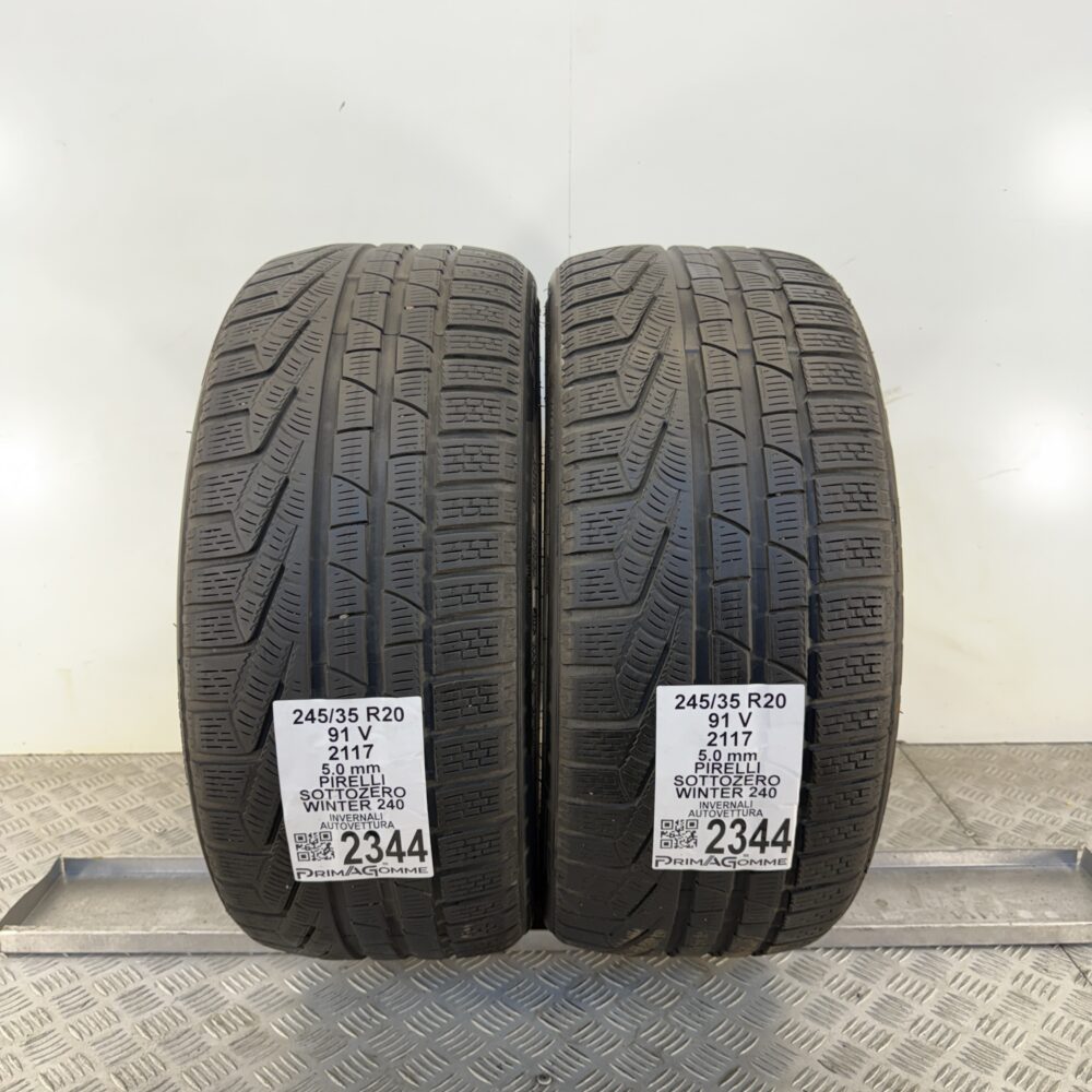 Gomme Usate 245 35 R20 91V Pirelli Sottozero Winter 240 71% Invernali | Gomme Usate | PrimaGomme.it Gomme usate 245 35 R20 Pirelli Sottozero Winter 240 - foto 9