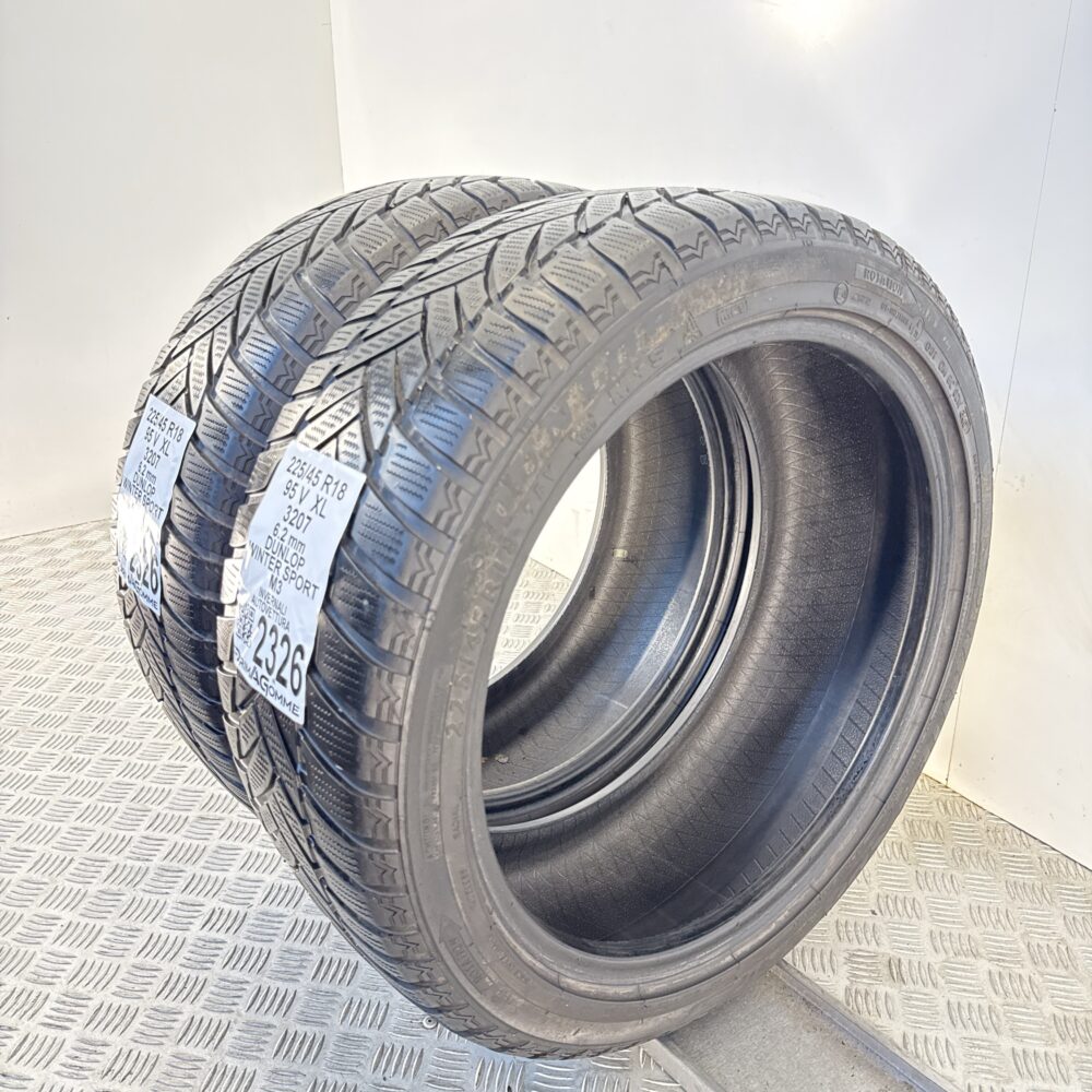 Gomme Usate 225 45 R18 XL 95V Dunlop Winter Sport M3 89% Invernali | Gomme Usate | PrimaGomme.it Gomme usate 225 45 R18 Dunlop Winter Sport M3 - foto 2