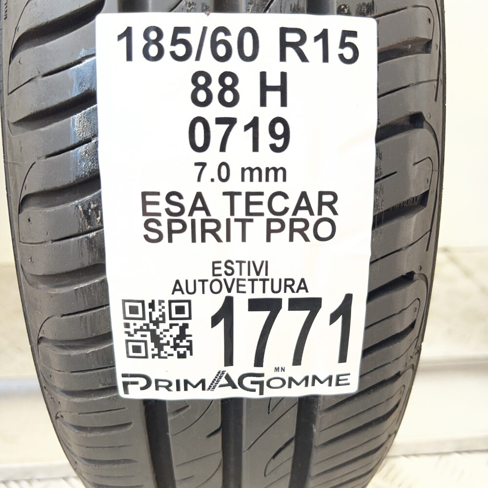 Pneumatico Usato 185 60 R15 88H Esa Tecar Spirit Pro 100% Estivo | Gomme Usate | PrimaGomme.it Pneumatico usato 185 60 R15 Esa Tecar Spirit Pro - foto 6