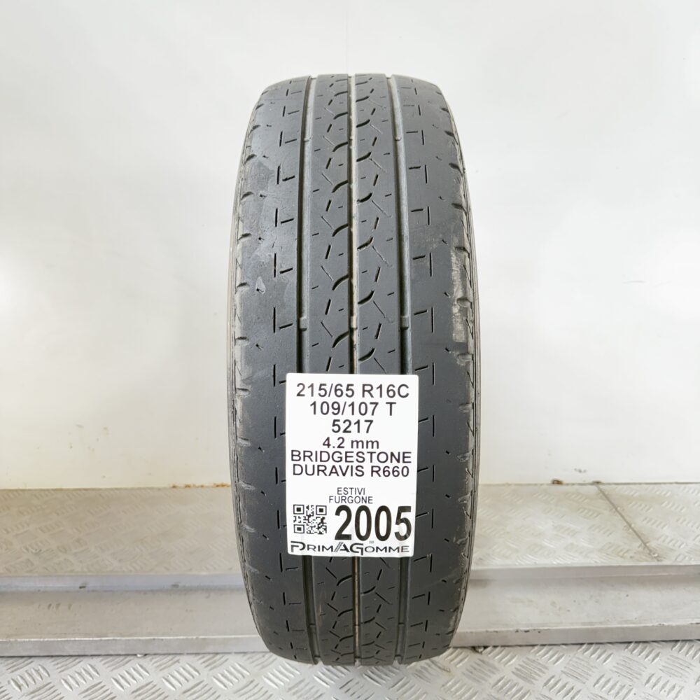 Pneumatico Usato 215 65 R16C 109/107T Bridgestone Duravis R660 Estivo | Gomme Usate | PrimaGomme.it Pneumatico usato 215 65 R16C Bridgestone Duravis R660 - foto 7