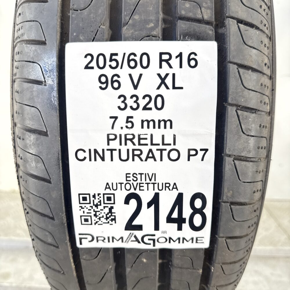 Pneumatico Usato 205 60 R16 XL 96V Pirelli Cinturato P7 100% Estivo | Gomme Usate | PrimaGomme.it Pneumatico usato 205 60 R16 Pirelli Cinturato P7 - foto 6