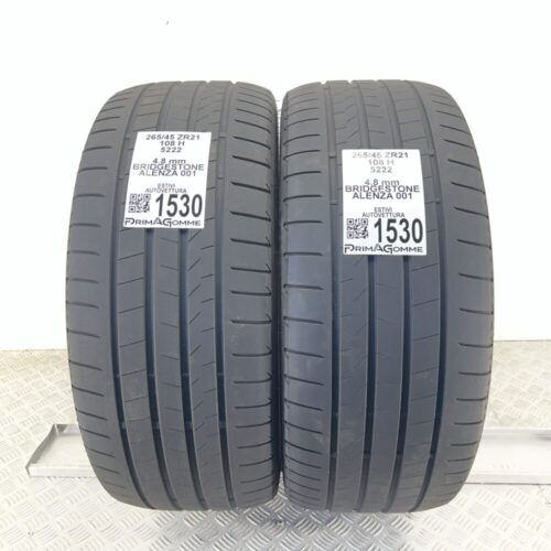 Gomme Usate 265 45 R21 108H Bridgestone Alenza 001 68% Estive