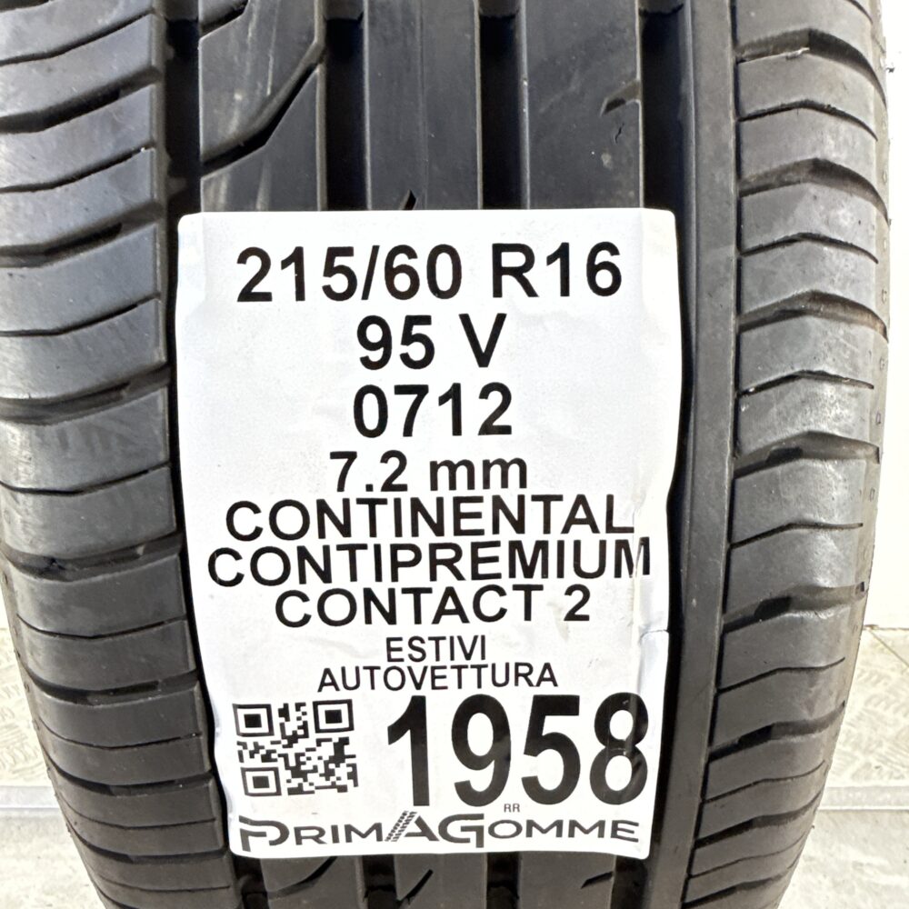 Pneumatico Usato 215 60 R16 95V Continental ContiPremiumContact 2 100% Estivo | Gomme Usate | PrimaGomme.it Pneumatico usato 215 60 R16 Continental ContiPremiumContact 2 - foto 7