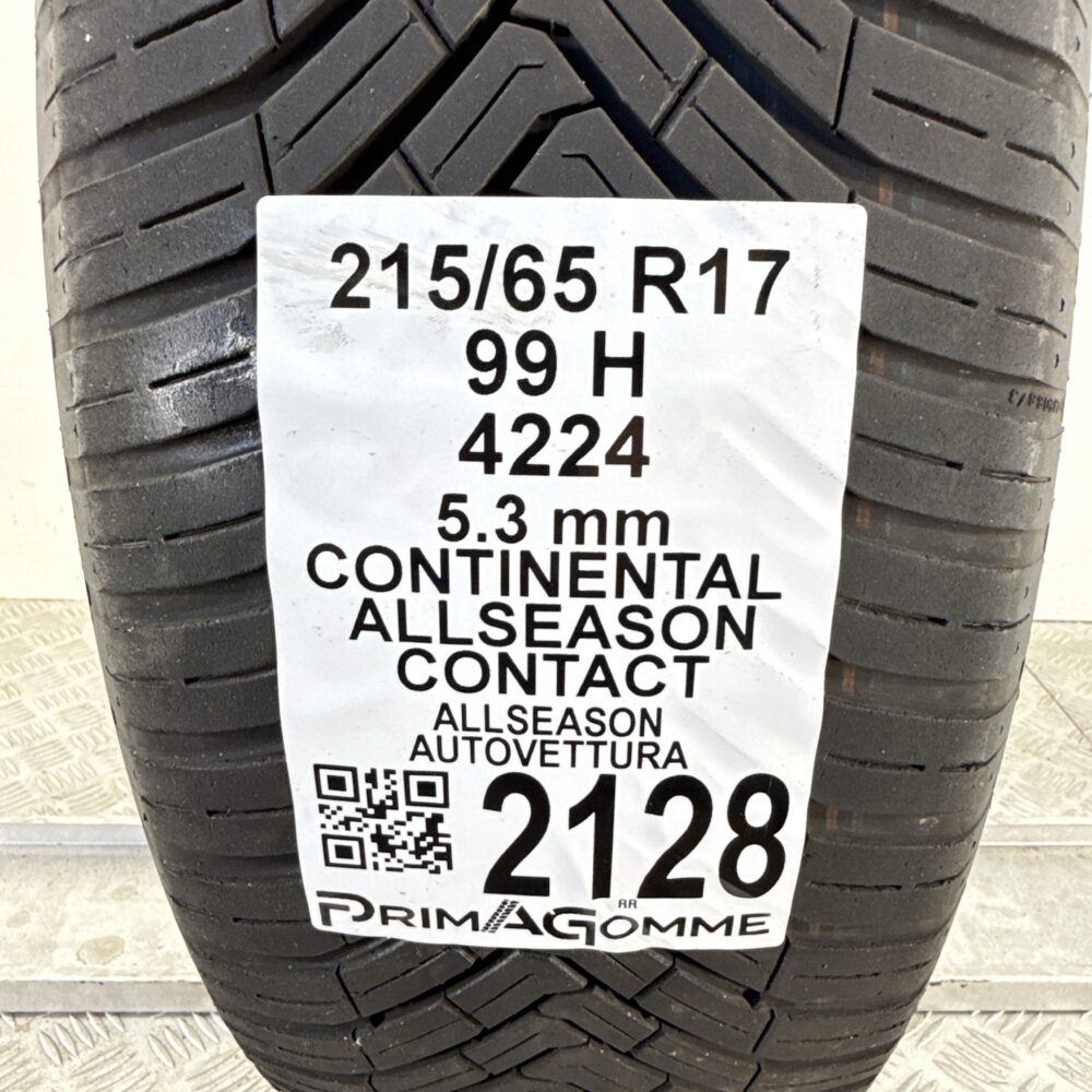 Pneumatico Usato 215 65 R17 99H Continental AllSeason Contact 4 Stagioni | Gomme Usate | PrimaGomme.it Pneumatico usato 215 65 R17 Continental AllSeason Contact - foto 6