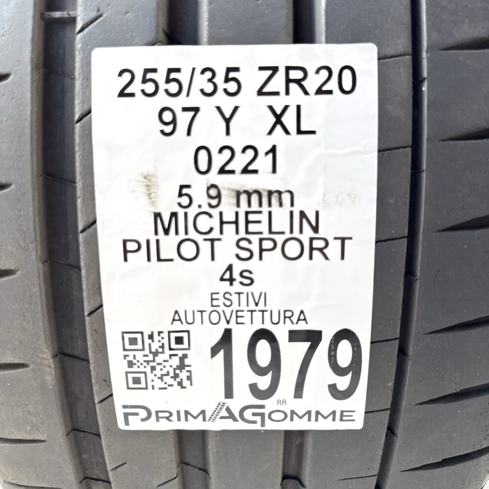 Pneumatico Usato 255 35 ZR20 XL 97Y Michelin Pilot Sport 4s 84% Estivo | Gomme Usate | PrimaGomme.it Pneumatico usato 255 35 ZR20 Michelin Pilot Sport 4s - foto 6