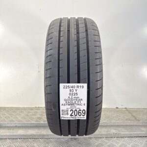 Pneumatico Usato 225 40 R19 93Y Goodyear Eagle F1 Asymmetric 5 89% Estivo
