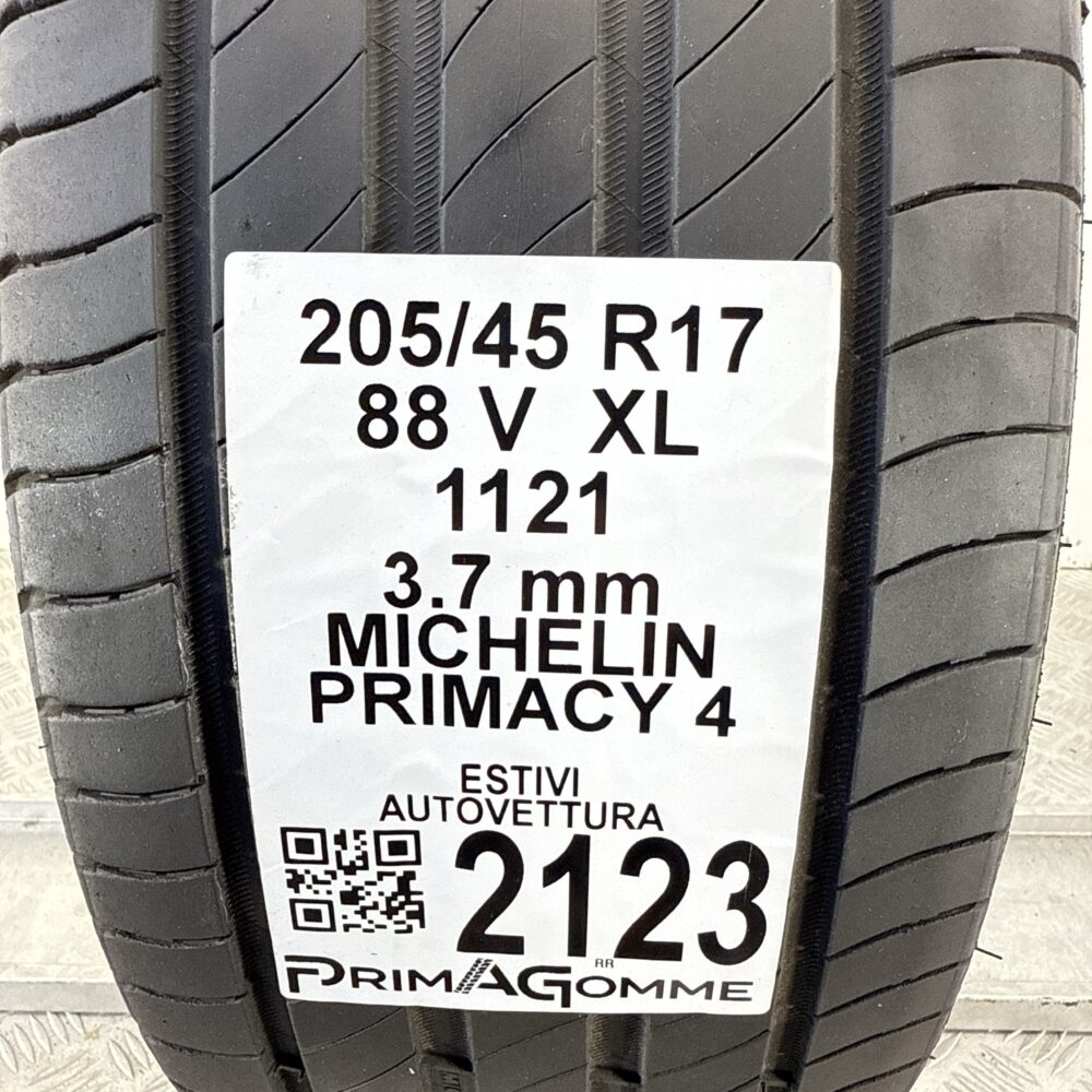 Pneumatico Usato 205 45 R17 XL 88V Michelin Primacy 4 Estivo | Gomme Usate | PrimaGomme.it Pneumatico usato 205 45 R17 Michelin Primacy 4 - foto 6