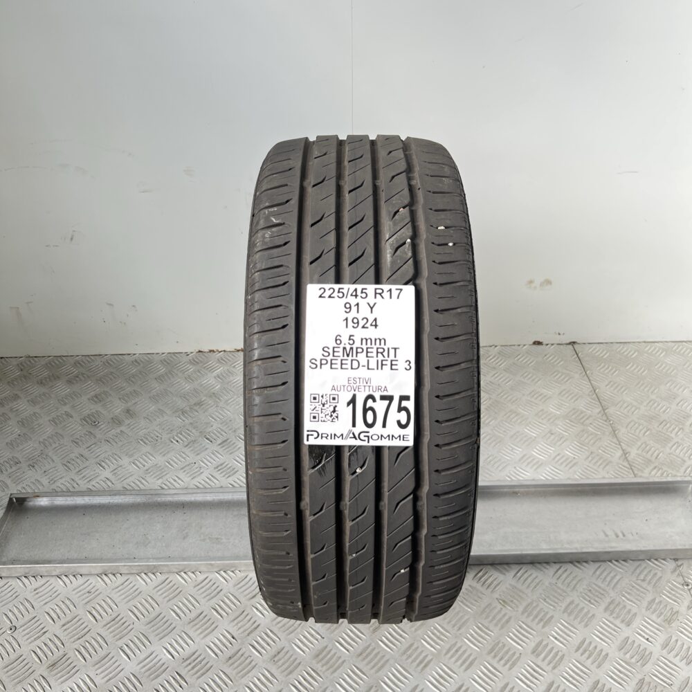 Pneumatico Usato 225 45 R17 91Y Semperit Speed-Life 3 93% Estivo | Gomme Usate | PrimaGomme.it Pneumatico Usato 225 45 R17 91Y Semperit Speed-Life 3 93% Estivo
