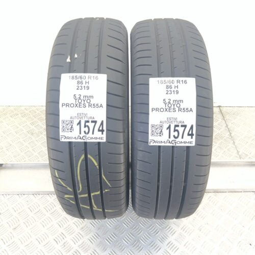 Gomme Usate 185 60 R16 86H Toyo Proxes R55A 74% Estive