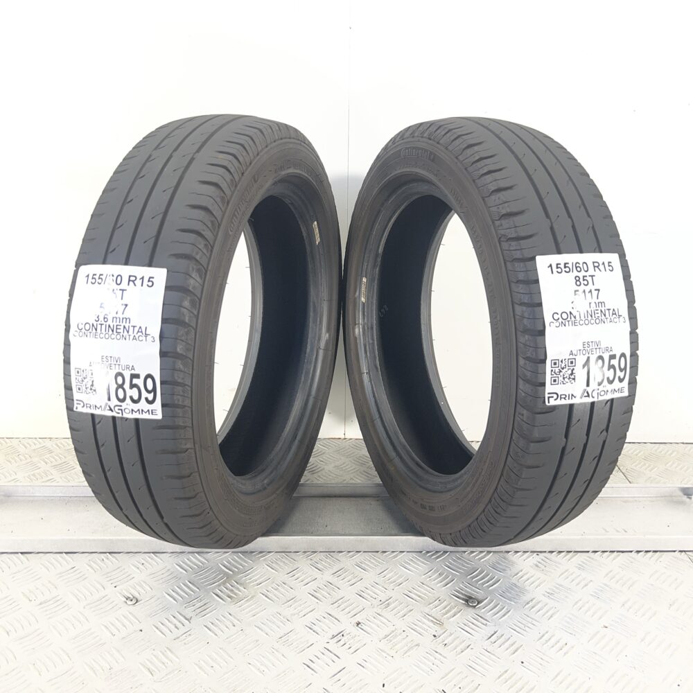 Gomme Usate 155 60 R15 74T Continental ContiEcoContact 3 Estive | Gomme Usate | PrimaGomme.it Gomme usate 155 60 R15 Continental ContiEcoContact 3 - foto 3