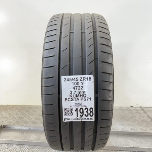 Pneumatico Usato 245 45 ZR18 100Y Kumho Ecsta PS71 Estivo