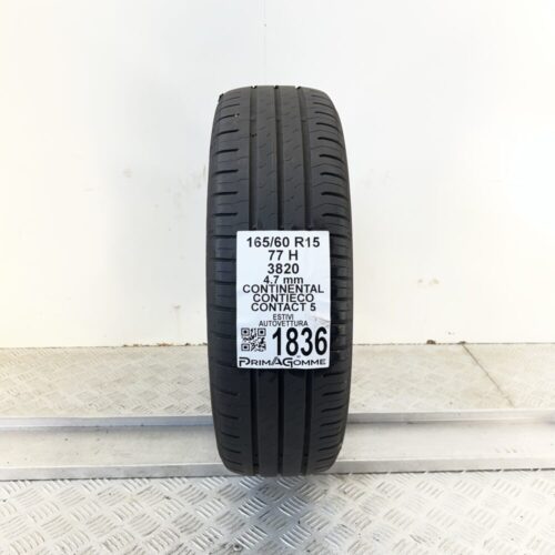 Pneumatico Usato 165 60 R15 77H CONTINENTAL ContiEcoContact 5 Estivo