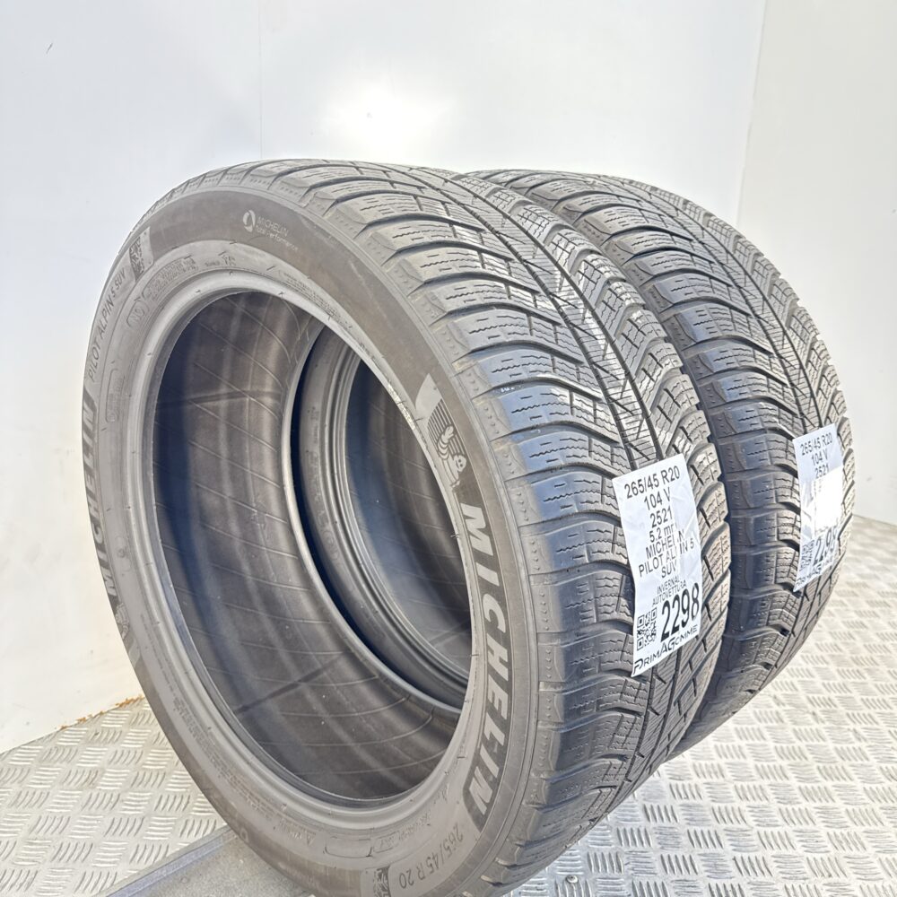 Gomme Usate 265 45 R20 104V Michelin Pilot Alpin 5 SUV Invernali | Gomme Usate | PrimaGomme.it Gomme usate 265 45 R20 Michelin Pilot Alpin 5 SUV - foto 5