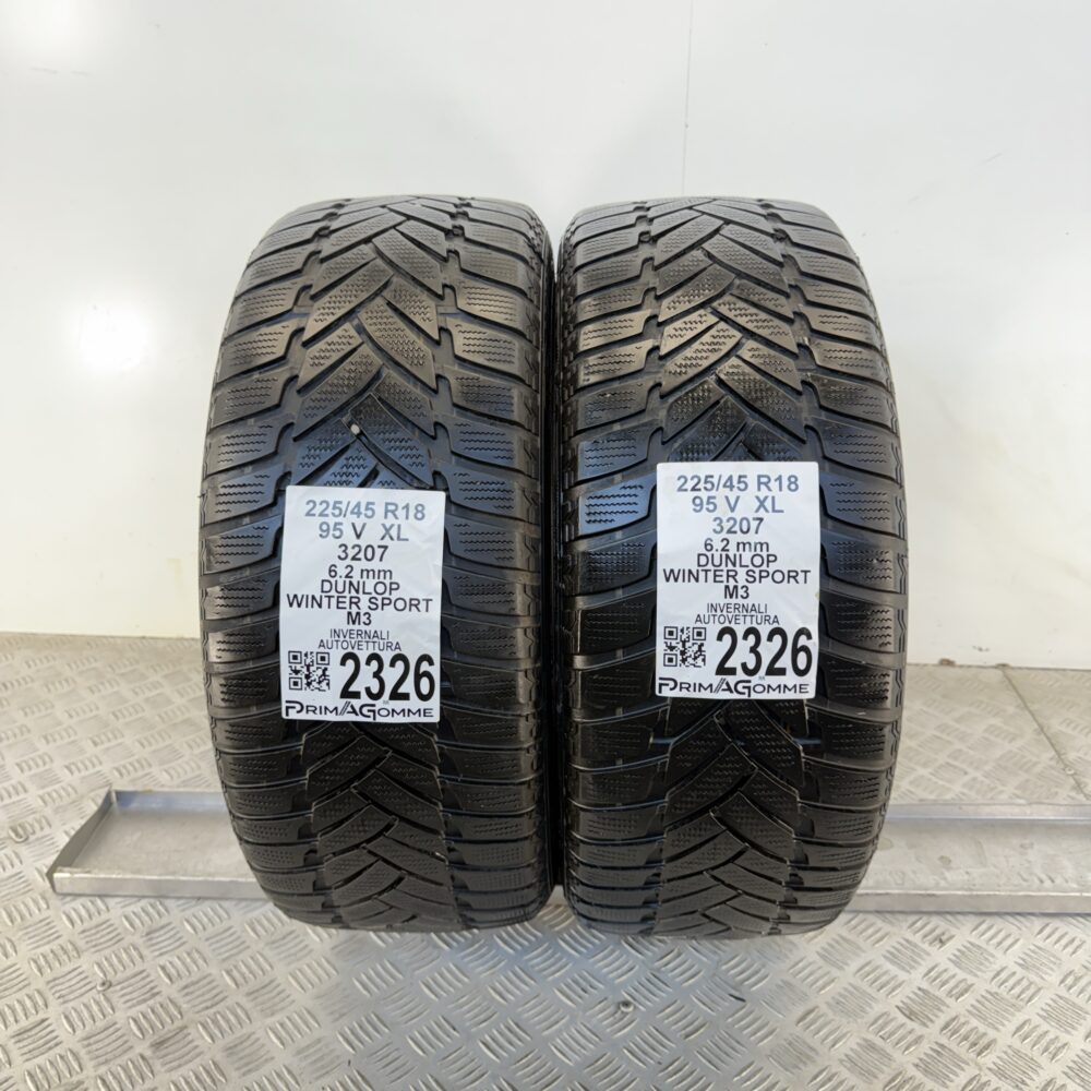 Gomme Usate 225 45 R18 XL 95V Dunlop Winter Sport M3 89% Invernali | Gomme Usate | PrimaGomme.it Gomme usate 225 45 R18 Dunlop Winter Sport M3 - foto 4