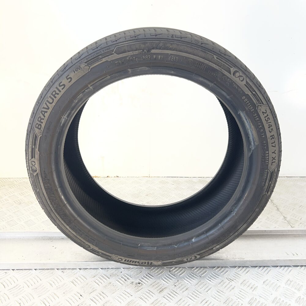 Pneumatico Usato 215 45 R17 XL 91Y BARUM Bravuris 5 80% Estivo | Gomme Usate | PrimaGomme.it Pneumatico usato 215 45 R17 BARUM Bravuris 5 - foto 2
