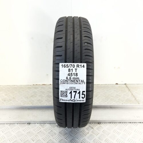 Pneumatico Usato 165 70 R14 81T Continental ContiEcoContact 5 94% Estivo