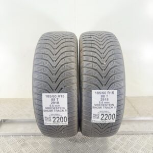 Gomme Usate 185 60 R15 88T Vredestein Snow Track 5 80% Invernali