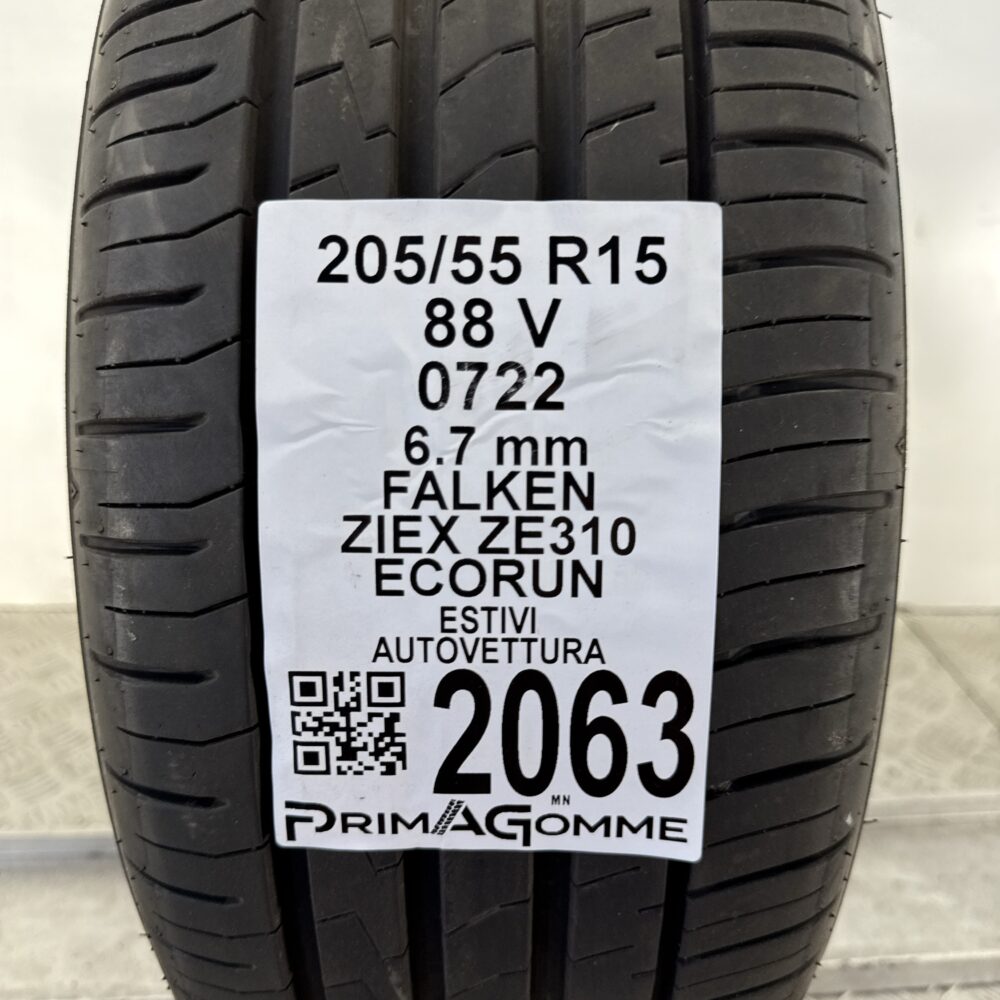 Pneumatico Usato 205 55 R15 88V Falken Ziex ZE310 Ecorun 96% Estivo | Gomme Usate | PrimaGomme.it Pneumatico usato 205 55 R15 Falken Ziex ZE310 Ecorun - foto 6