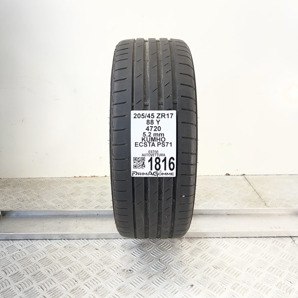 Pneumatico Usato 205 45 ZR17 88Y KUMHO Ecsta PS71 74% Estivo | Gomme Usate | PrimaGomme.it Pneumatico usato 205 45 ZR17 KUMHO Ecsta PS71 - foto 6